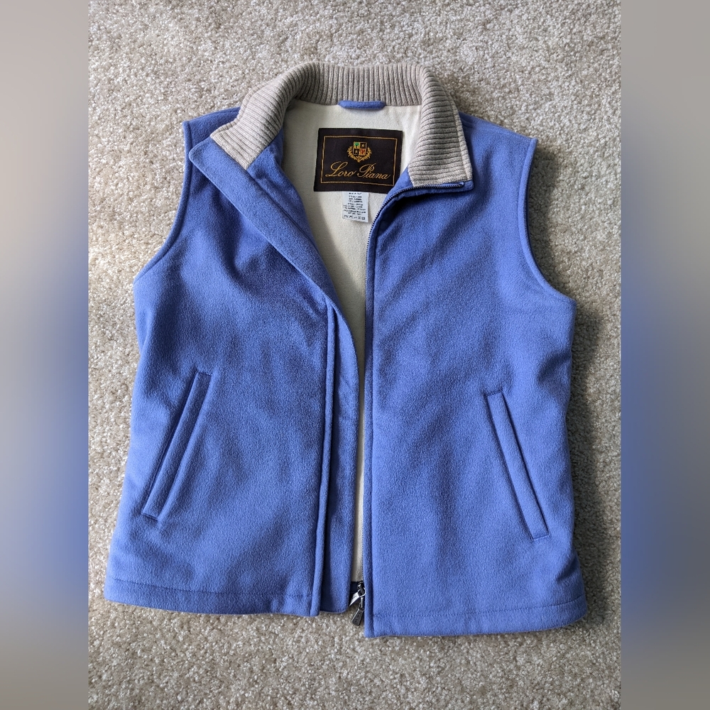 Periwinkle cashmere Loro Piana vest